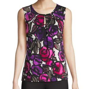 Floral Top Blouse pink/violet M